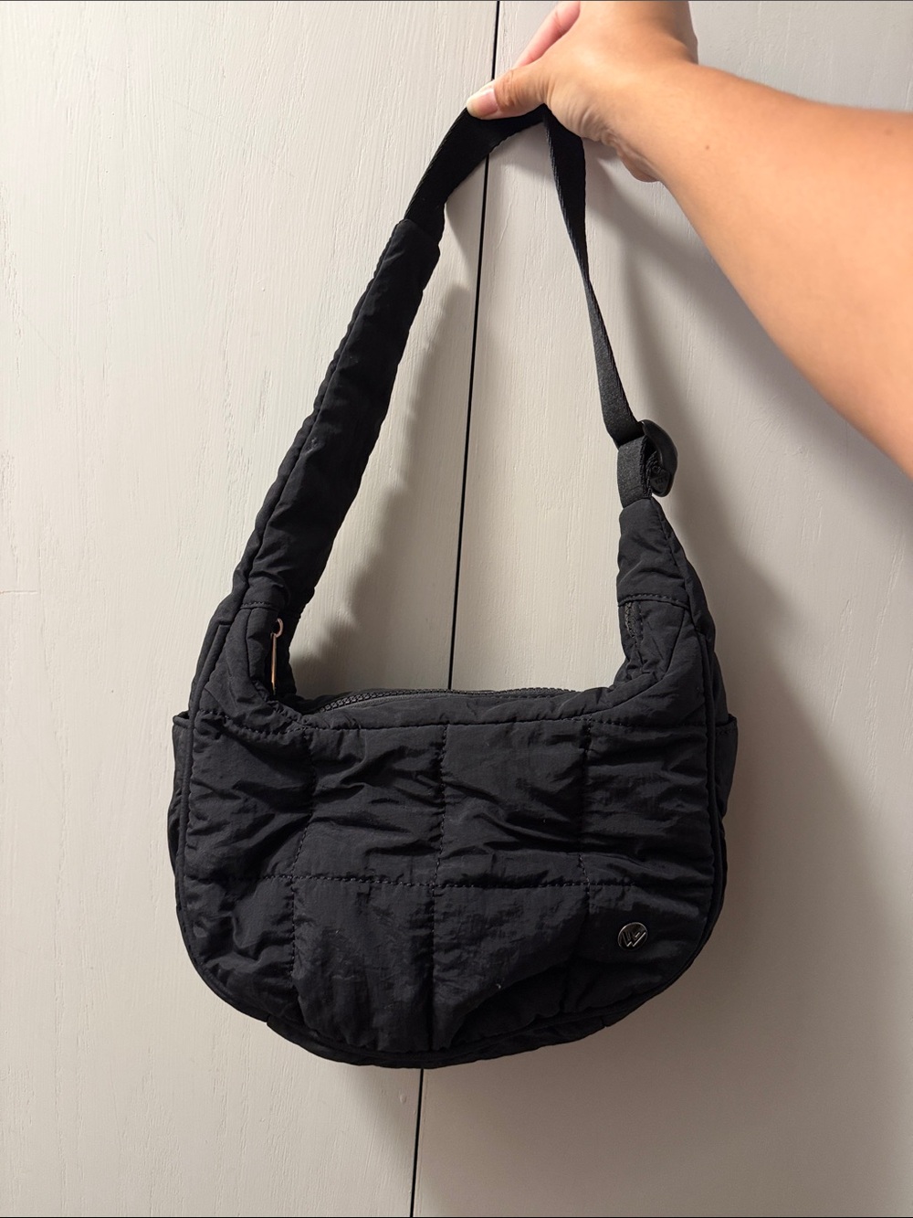 WESTBRONCO Small Puffer Crescent Shoulder Bag